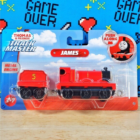 Thomas & Friends Track Master Push Along James 2019 Metal Engine Collectible New - Picture 1 of 8
